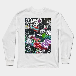 Street Art Colors NYC Graffiti Tag Long Sleeve T-Shirt